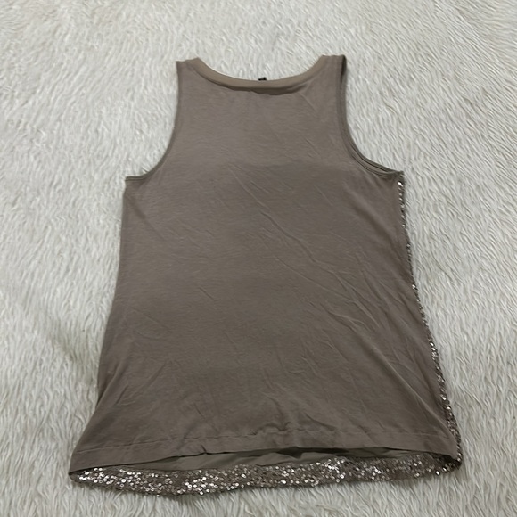 Express brown sparkling sequins tank top size small - Picture 6 of 6